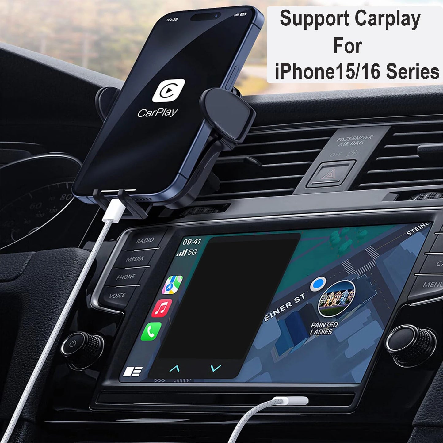 USB-C Nylon Braided Type-C Fast Charging Cable for Iphone16/15, Samsung S24/23/22, Ipad Pro, Car Charging Cable Support Carplay.