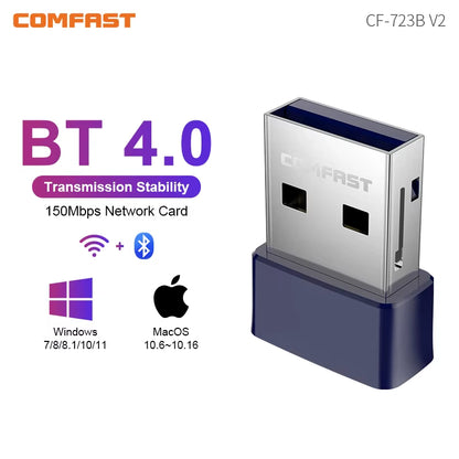 USB Wifi Bluetooth Adapter AX900 Wifi 6 Adapter Free-Drive 2.4G&5Ghz 900Mbps Wifi Adaptador BT5.3 Win10/11 WPA3 Wifi6