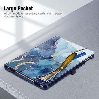 Fintie Case for Ipad 9Th / 8Th / 7Th Generation (2021/2020/2019) 10.2 Inch - [Corner Protection] Multi-Angle Viewing Stand Cover with Pocket & Pencil Holder, Auto Sleep Wake, Ocean Marble