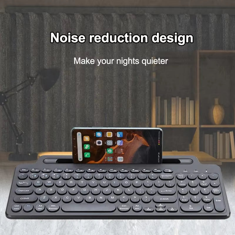 Upgrade your typing game with our 2.4G Wireless Bluetooth Keyboard featuring a touchpad and card slot – perfect for laptops, tablets, and gaming on Android, iOS, and iPad!