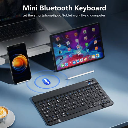 Say goodbye to clutter with our Mini Wireless Bluetooth Keyboard! 🌟 Perfect for your iOS, Android, or Windows devices, this sleek 10-inch backlit keyboard with a touchpad is a game-changer for on-the-go typing! 💻✨ #TechEssentials #WirelessKeyboard
