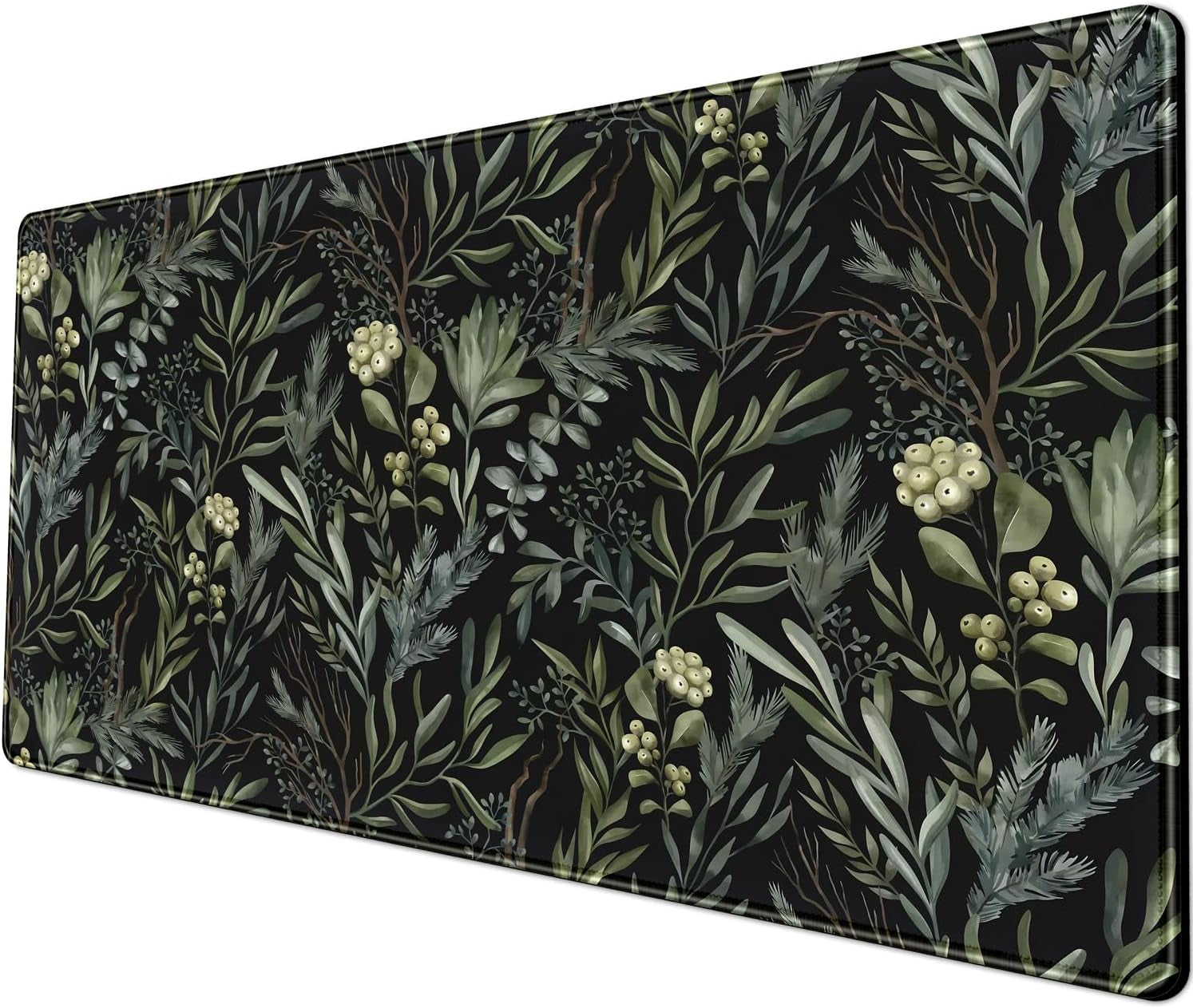 Desk Mat XXL Mouse Pad, Pink Rose Gold Leopard Print Office Supplies and Accessories Decor for Women 31.5X15.75In,Stitched Edges Smooth Non-Slip Bottom, Large Pad