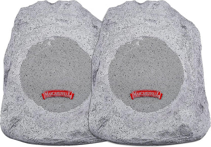 Margaritaville Outdoor Rock Bluetooth Wireless Speaker | Durable Bluetooth Speakers, Fantastic Yard or Patio Decor, IPX-4 Waterproof Rated, Granite Grey “On the Rock