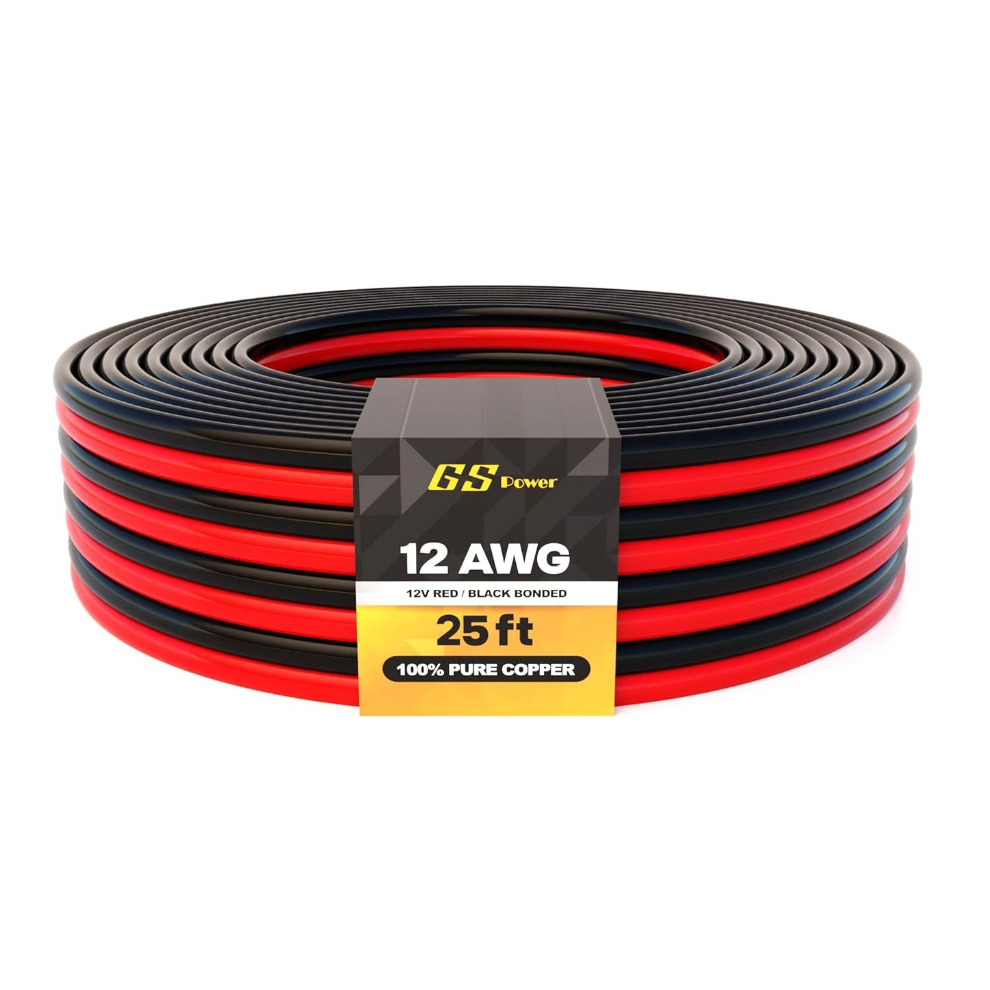 GS Power 16 Gauge Wire (16 AWG) - 100 Foot, Pure Copper, Stranded Electrical Wiring for Speaker, Automotive, Trailer, Stereo and Home Theater Applications - Red/Black