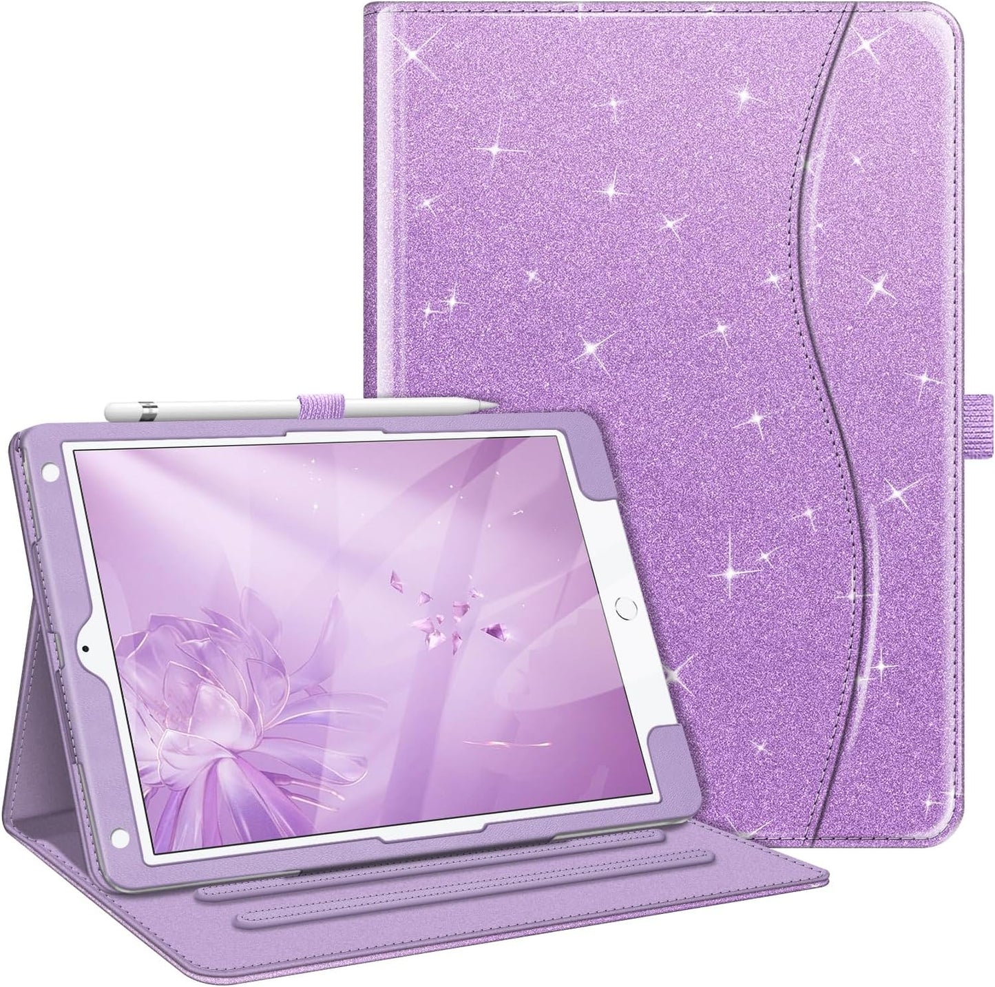 Fintie Case for Ipad 9Th / 8Th / 7Th Generation (2021/2020/2019) 10.2 Inch - [Corner Protection] Multi-Angle Viewing Stand Cover with Pocket & Pencil Holder, Auto Sleep Wake, Ocean Marble