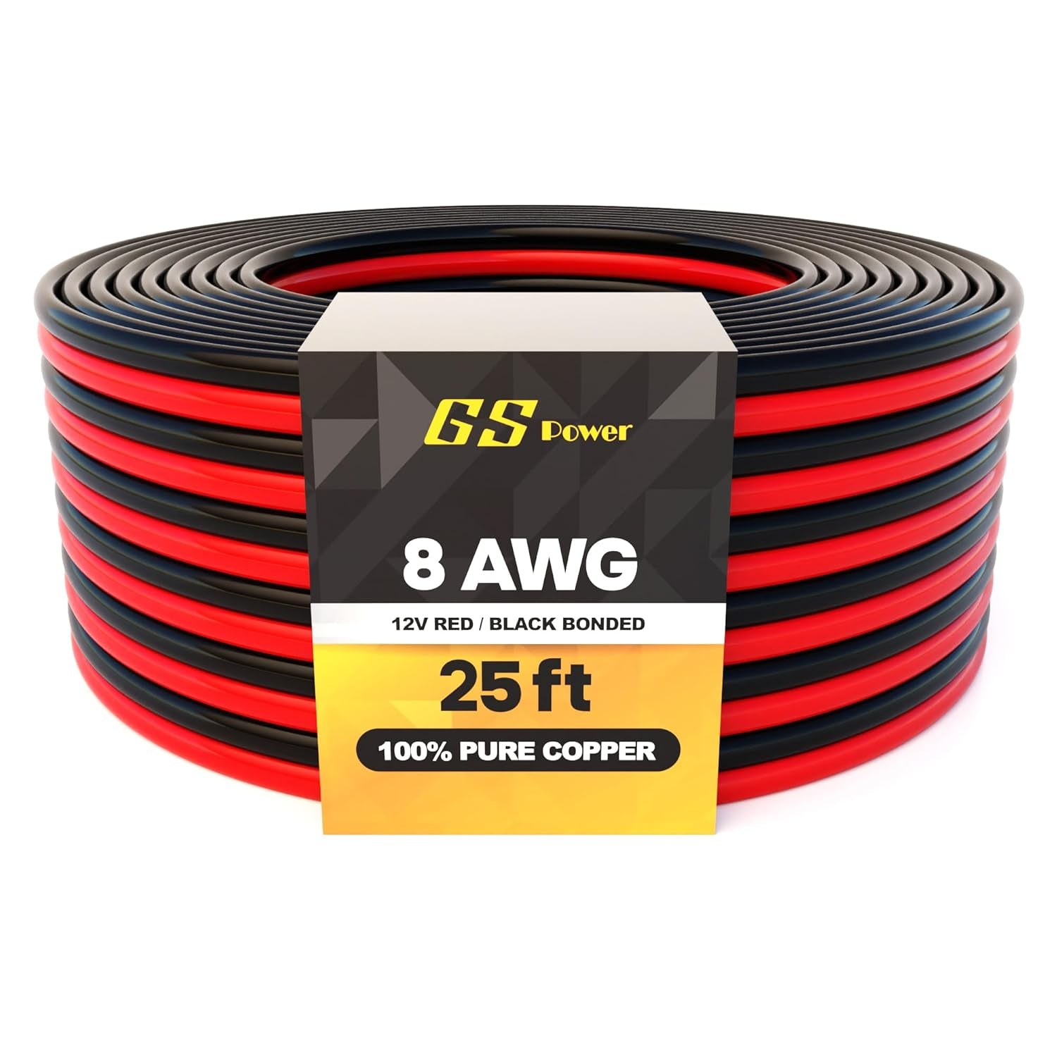 GS Power 16 Gauge Wire (16 AWG) - 100 Foot, Pure Copper, Stranded Electrical Wiring for Speaker, Automotive, Trailer, Stereo and Home Theater Applications - Red/Black