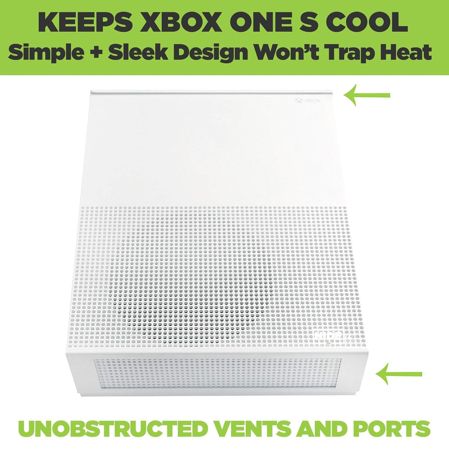 Hideit Mounts X1S Wall Mount for Xbox One S - Patented in 2019, Made in USA - White Steel Mount for Xbox One S to Safely Store Your Xbox One S on Wall near or behind TV