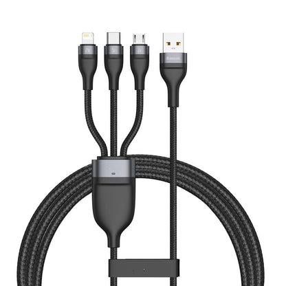 Fast Charging Data Cable USB Three-Port Mobile Phone Charging Cable