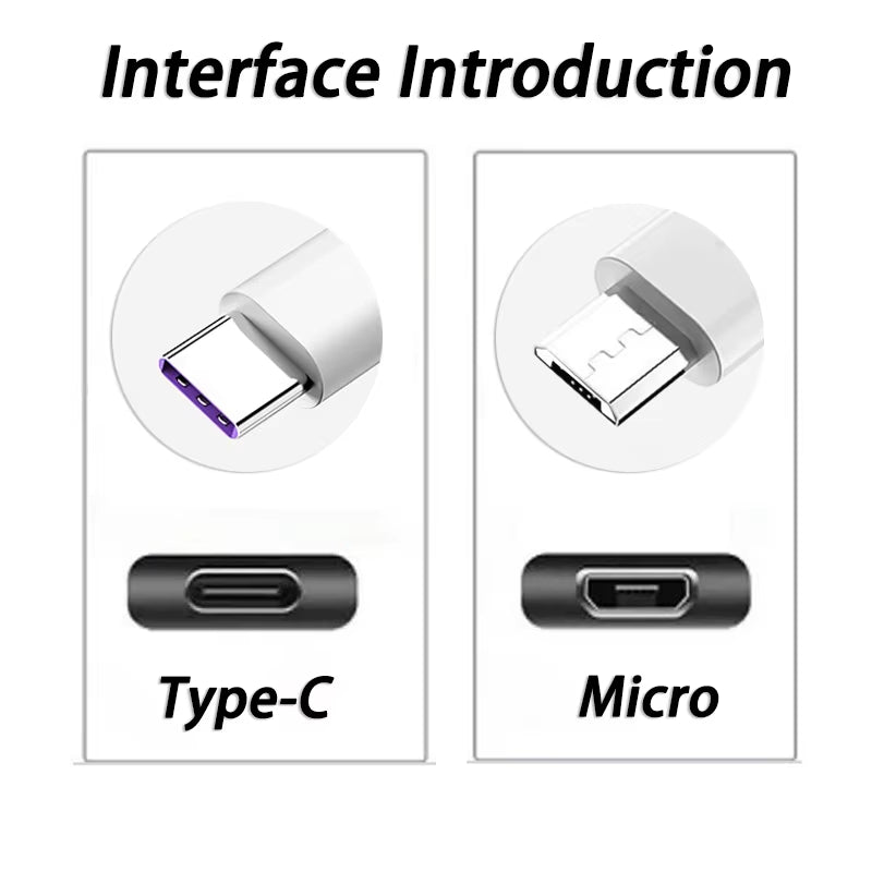 3 in 1 66W Fast Charging Cable Type C Cable Micro USB Cable for Iphone Charging Cable for Samsung Xiaomi Huawei Charger Cable