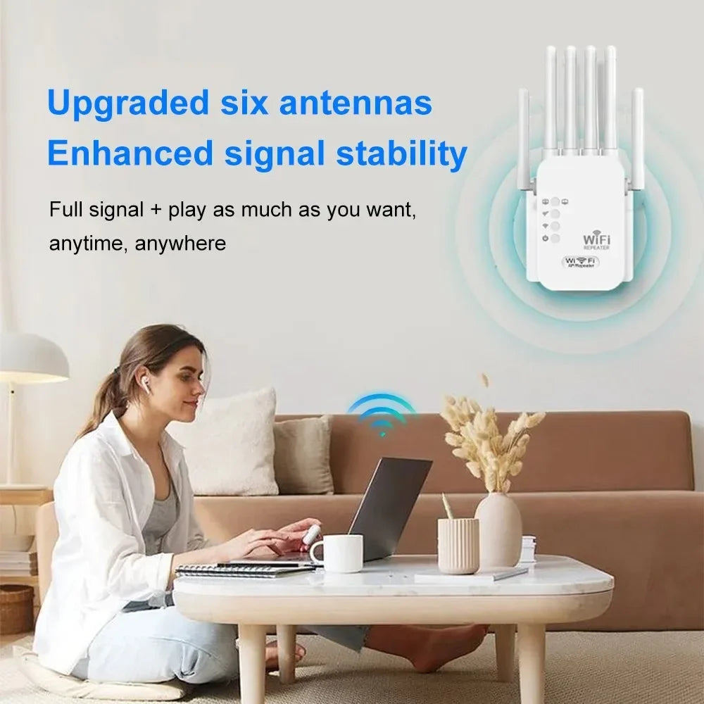 1200Mbps Wireless Wifi Repeater 2.4G 5G Dual Band Wifi Router Wifi Signal Extender Long Range Wifi Amplifier WIFI Booster