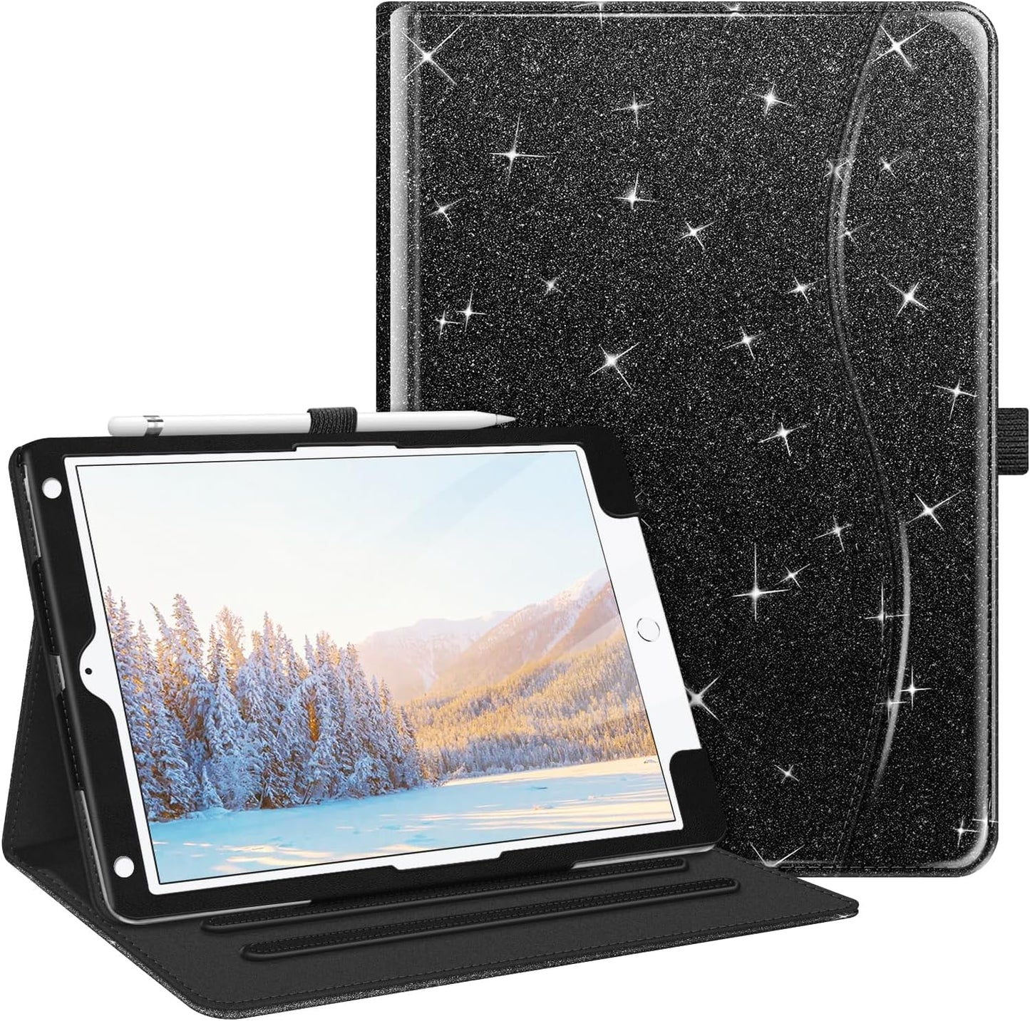 Fintie Case for Ipad 9Th / 8Th / 7Th Generation (2021/2020/2019) 10.2 Inch - [Corner Protection] Multi-Angle Viewing Stand Cover with Pocket & Pencil Holder, Auto Sleep Wake, Ocean Marble
