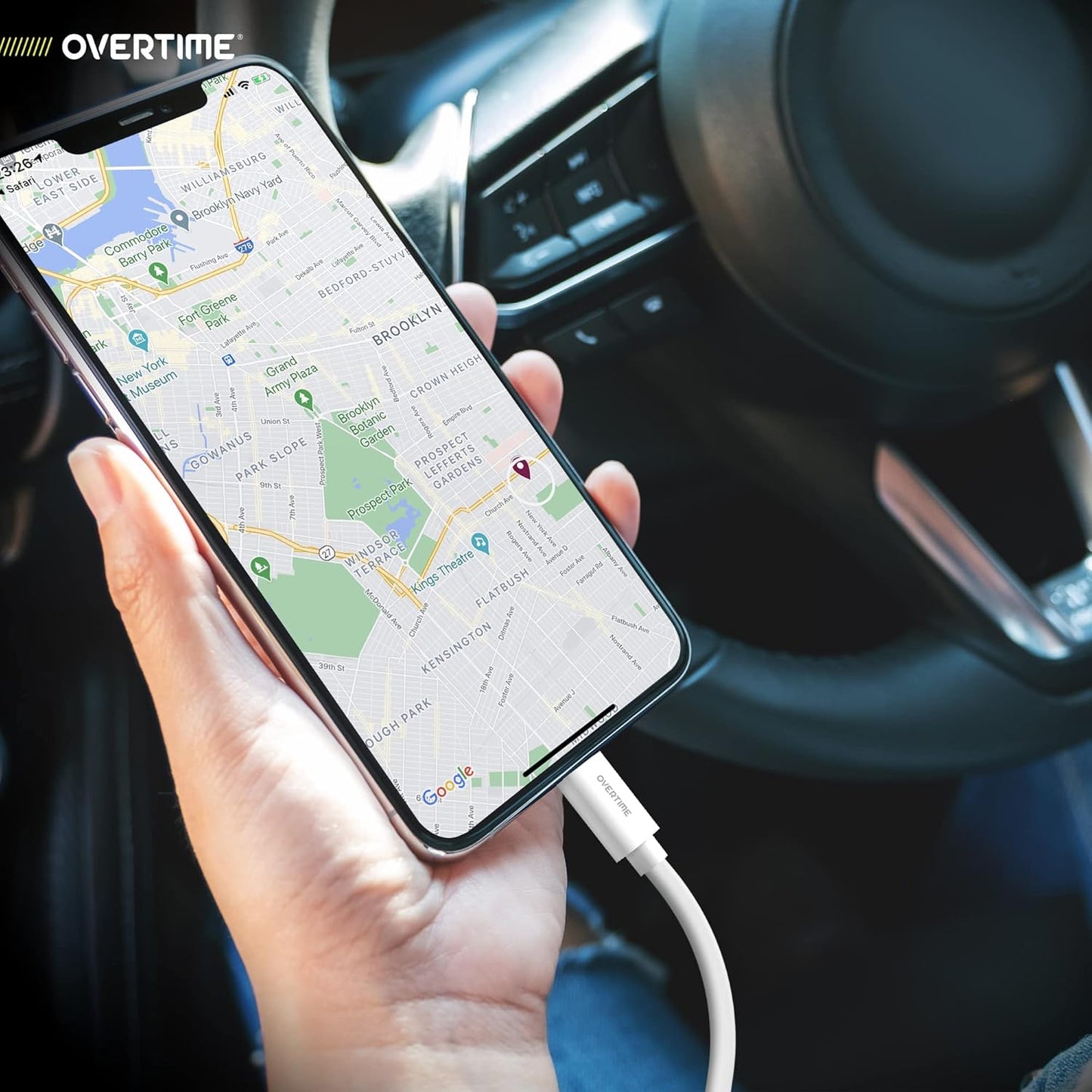 Get Charged Up with the Overtime iPhone Lightning Cable! ⚡️ MFi Certified, Portable, and Ultra-Fast 6ft Charger for All Your Apple Devices! 📱💨