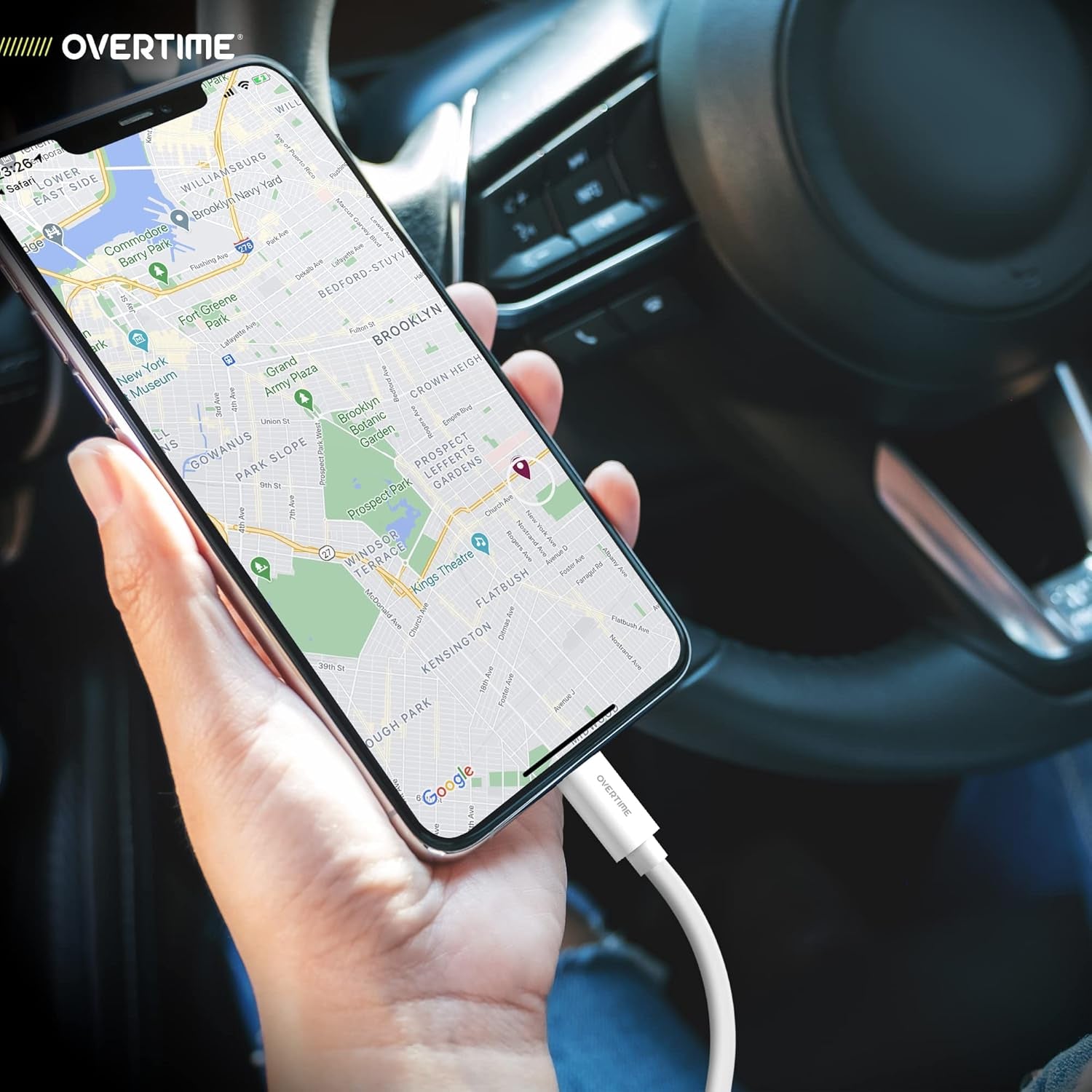 Get Charged Up with the Overtime iPhone Lightning Cable! ⚡️ MFi Certified, Portable, and Ultra-Fast 6ft Charger for All Your Apple Devices! 📱💨