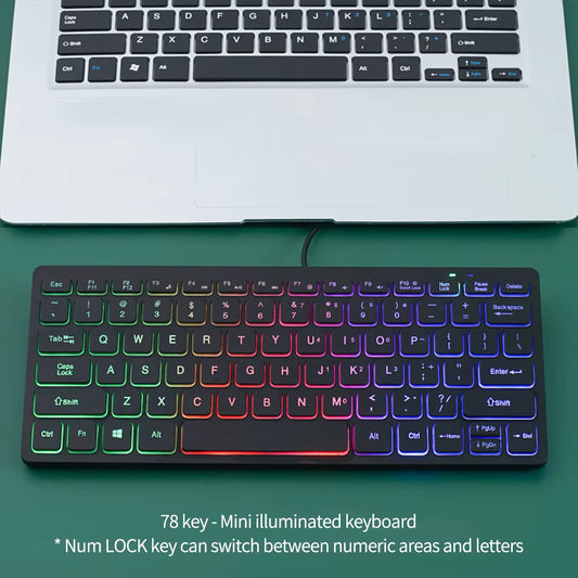 Compact & Portable Wired Mini Keyboard for Laptops - Perfect Computer Accessory!