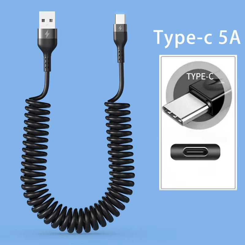 3 in 1 66W Fast Charging Cable Type C Cable Micro USB Cable for Iphone Charging Cable for Samsung Xiaomi Huawei Charger Cable