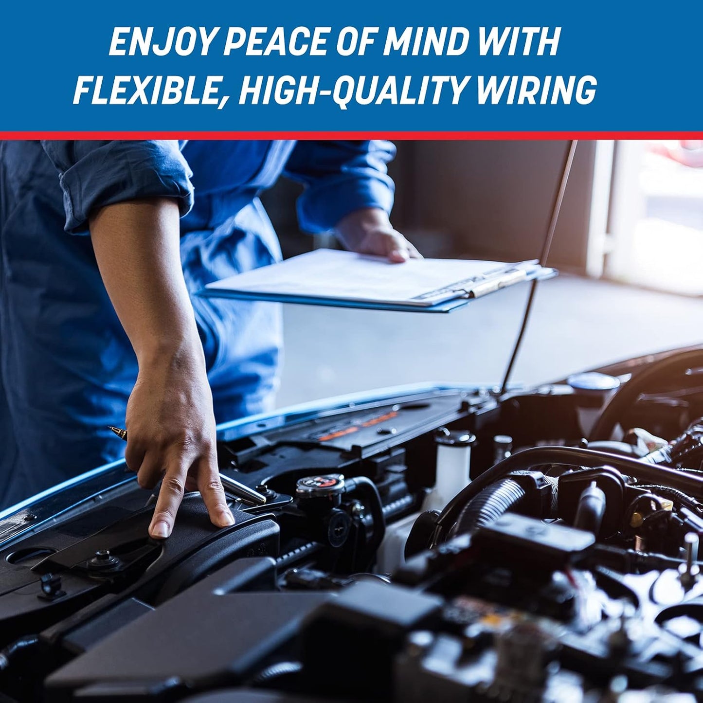 GS Power 16 Gauge Wire (16 AWG) - 100 Foot, Pure Copper, Stranded Electrical Wiring for Speaker, Automotive, Trailer, Stereo and Home Theater Applications - Red/Black