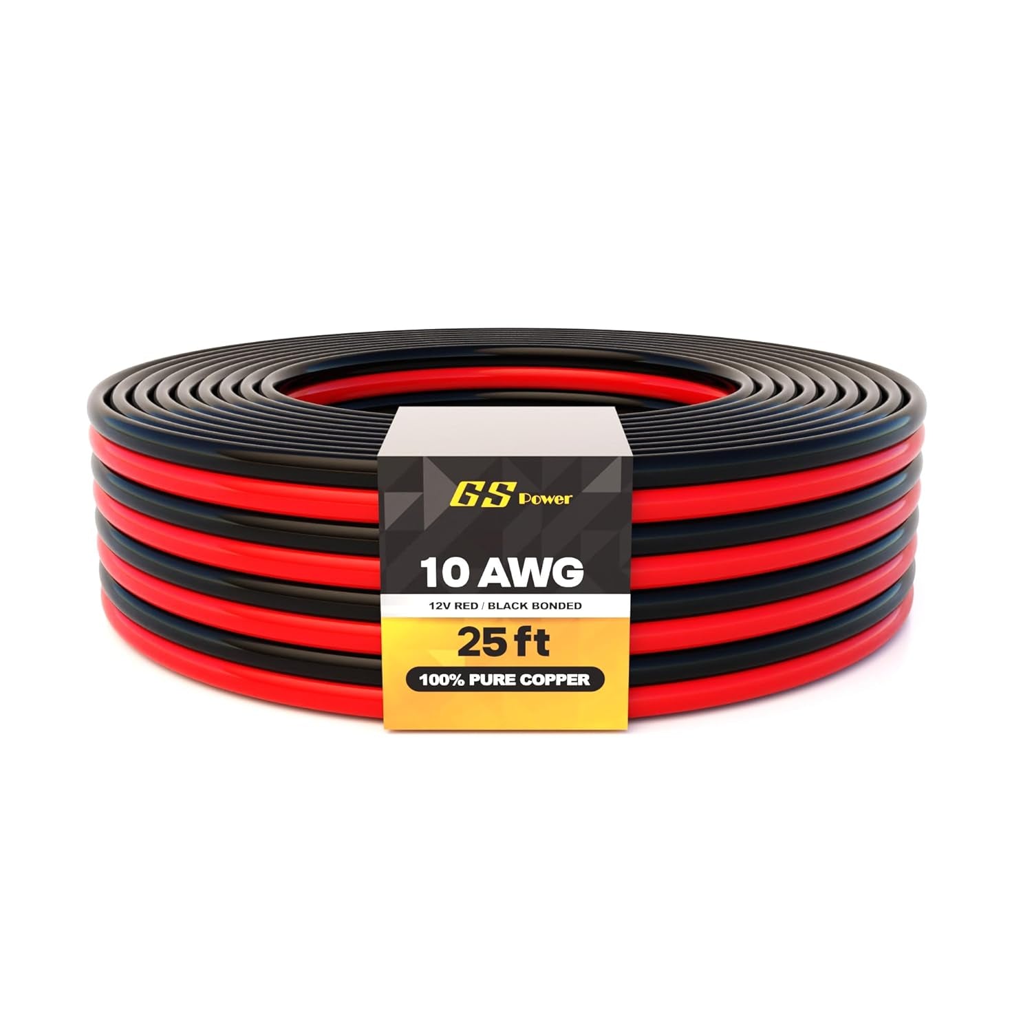 GS Power 16 Gauge Wire (16 AWG) - 100 Foot, Pure Copper, Stranded Electrical Wiring for Speaker, Automotive, Trailer, Stereo and Home Theater Applications - Red/Black