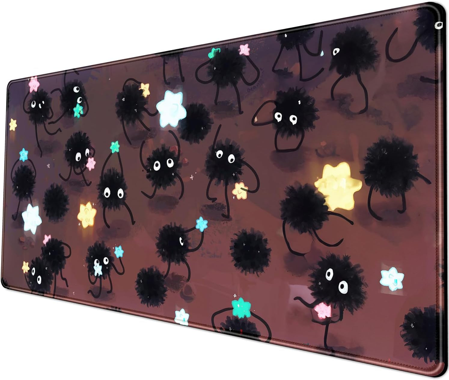 Desk Mat XXL Mouse Pad, Pink Rose Gold Leopard Print Office Supplies and Accessories Decor for Women 31.5X15.75In,Stitched Edges Smooth Non-Slip Bottom, Large Pad