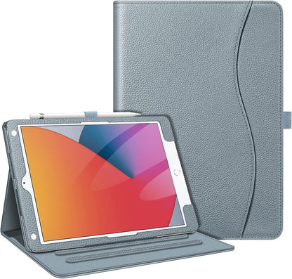 Fintie Case for Ipad 9Th / 8Th / 7Th Generation (2021/2020/2019) 10.2 Inch - [Corner Protection] Multi-Angle Viewing Stand Cover with Pocket & Pencil Holder, Auto Sleep Wake, Ocean Marble